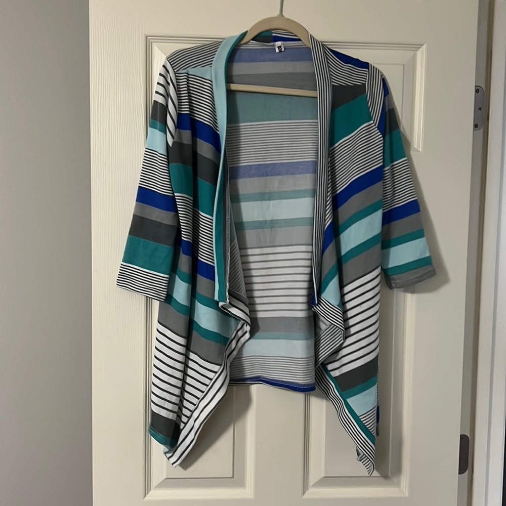 Multi blue cardigan